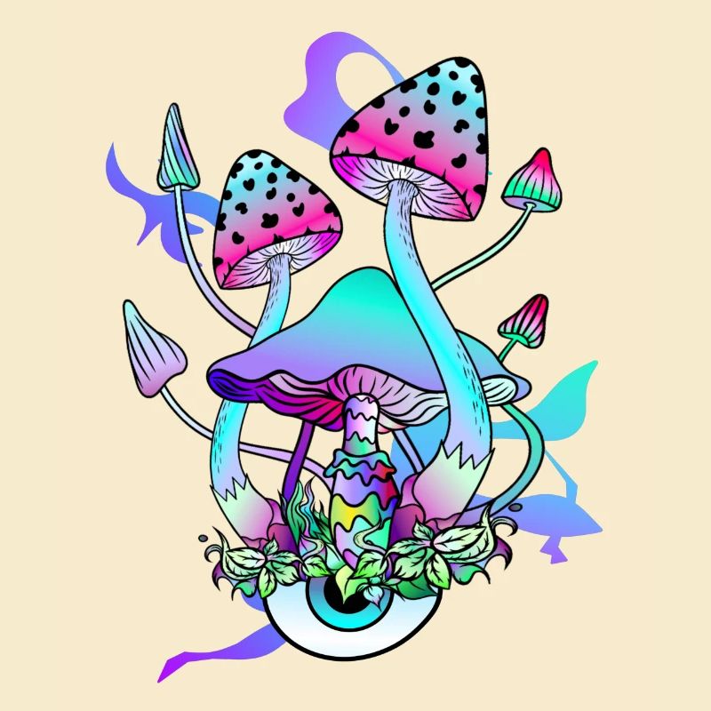 Trippy Hippie Champignon Psychédélique