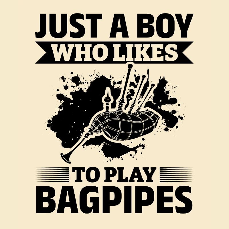 Juste un garçon qui aime jouer de la cornemuse - Bagpipe Pl