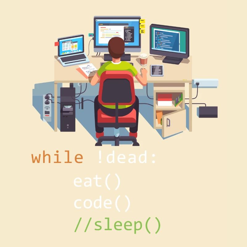 Informatik Python Programmierer Eat Code Sleep