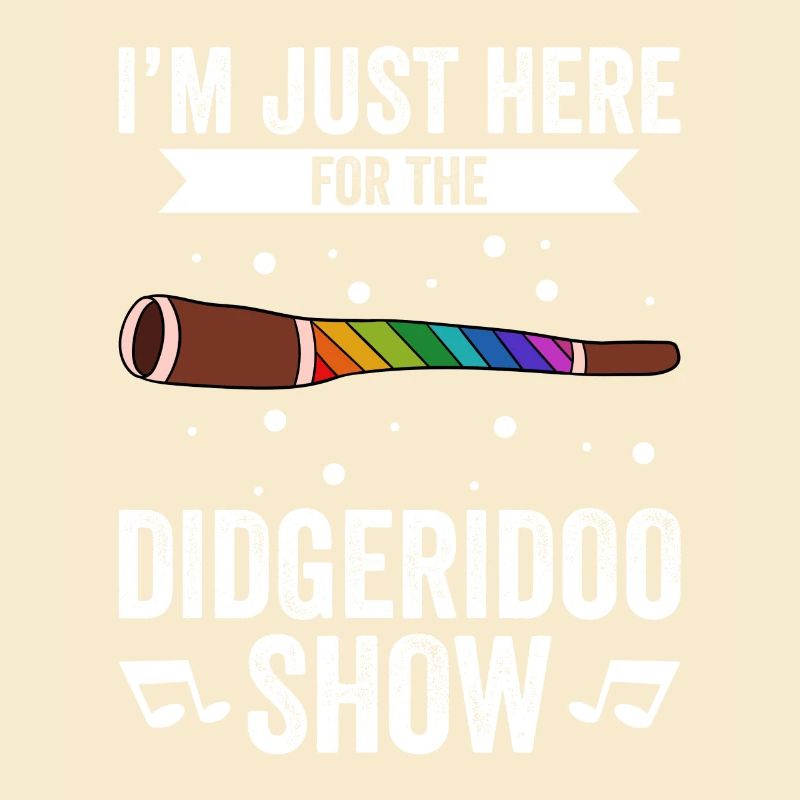 Je suis juste là pour le spectacle de Didgeridoo