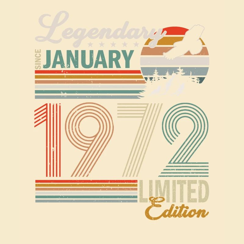 Oldtimer Janvier 1972 Né Anniversaire