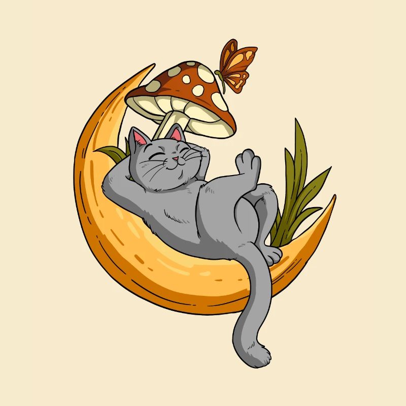 Cottagecore Cat