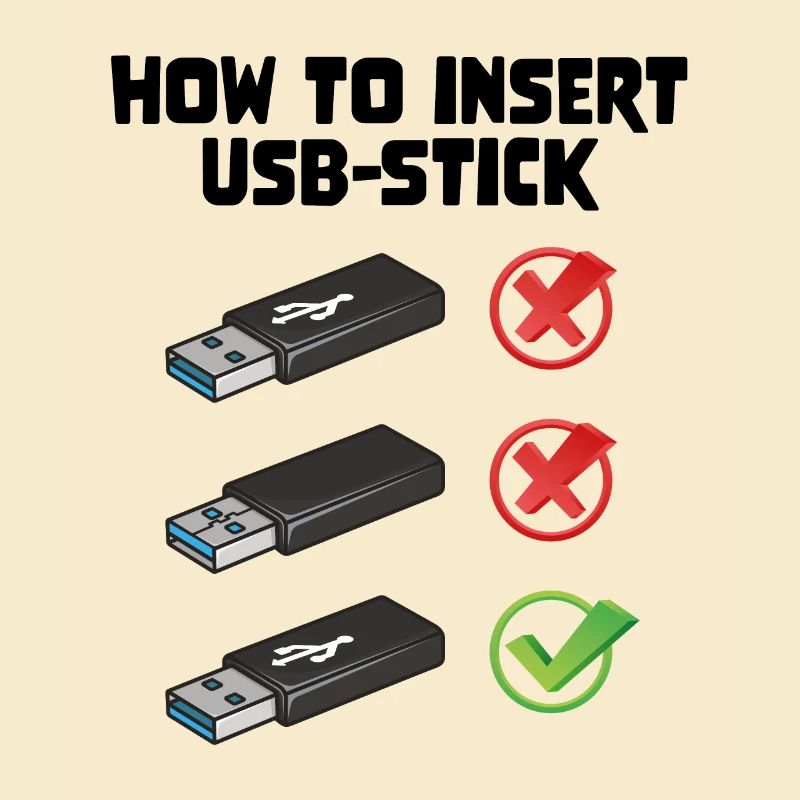 How To Insert USB Stick Funny Programmer Meme