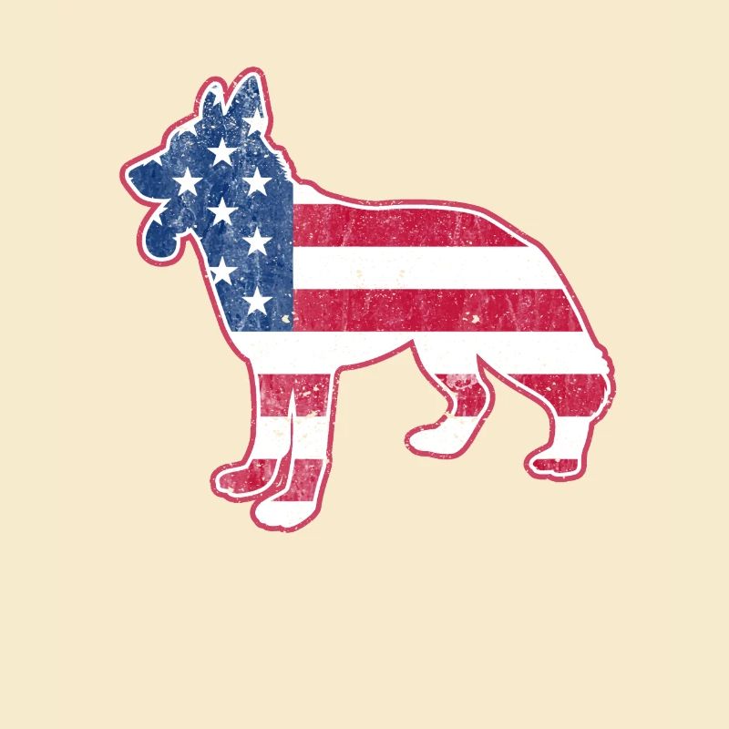 German Shepherd July 4 Dog Lovers
