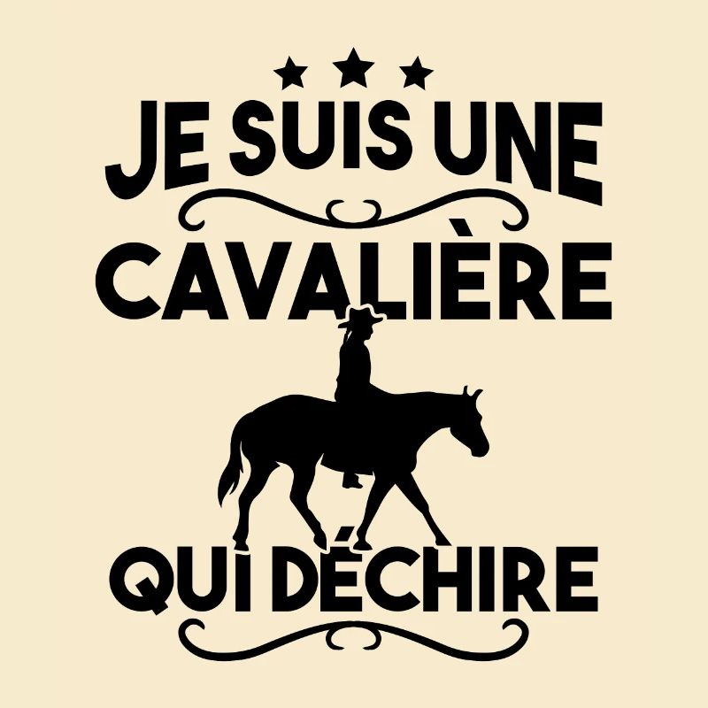 Je suis une cavalière qui déchire