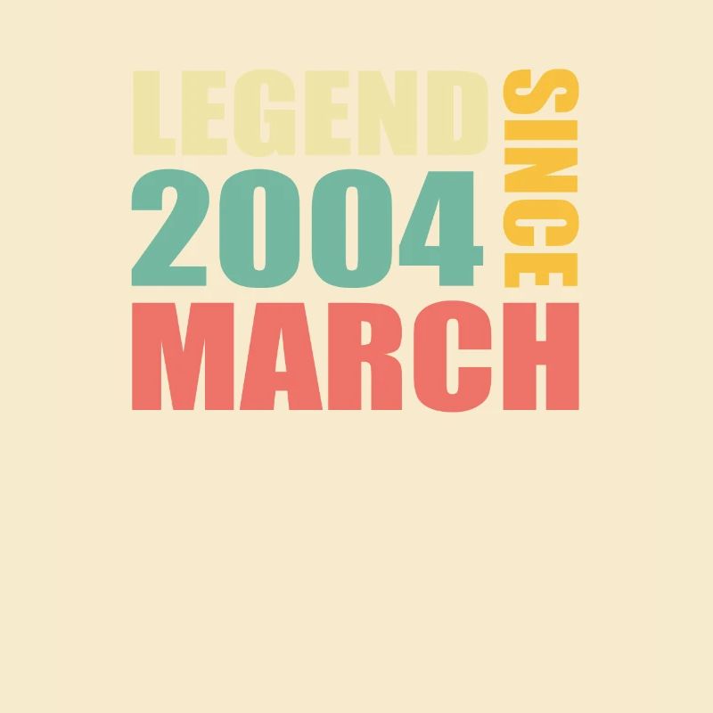 19th birthday March Born 2004 Gift idea