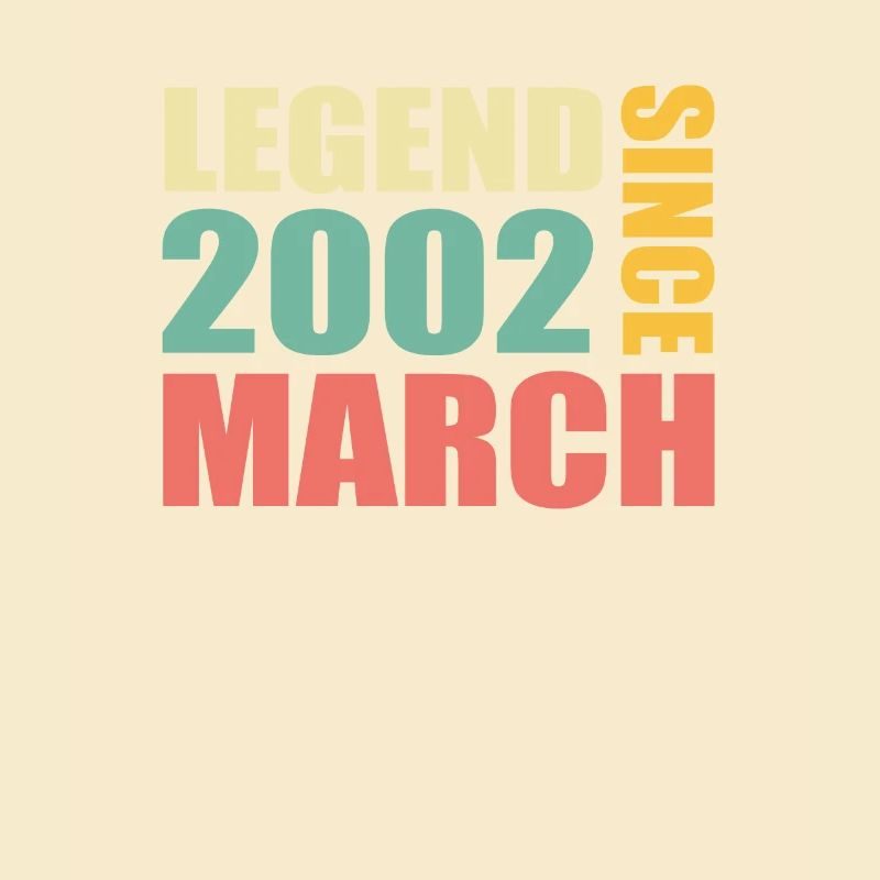 21e anniversaire Mars Né 2002 Idée cadeau