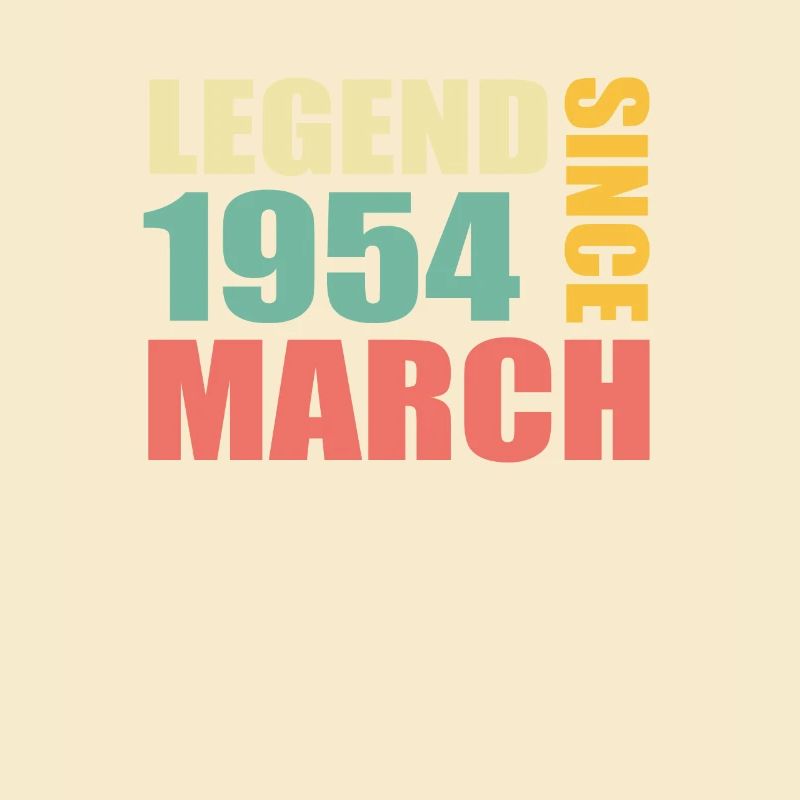 69th birthday March Born 1954 Gift idea