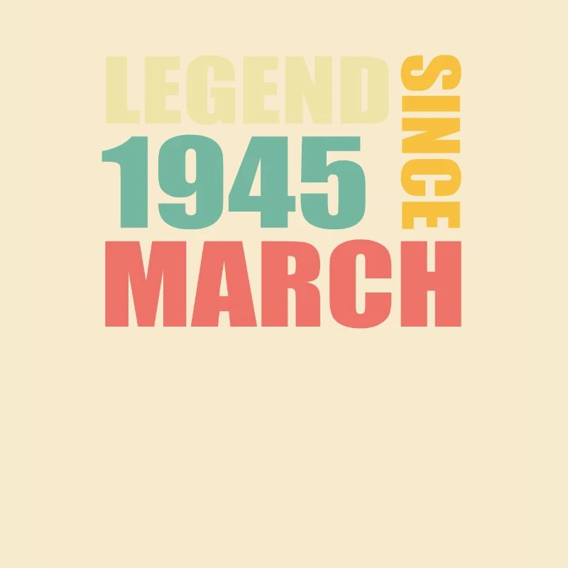 78th birthday March Born in 1945 Gift idea