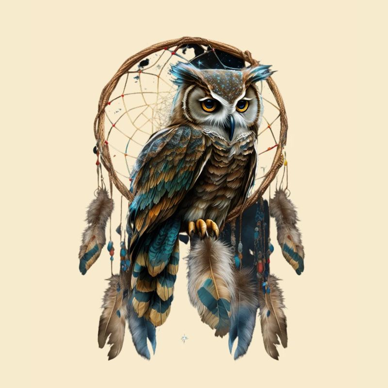 Eule Traumfänger Vogel Federn