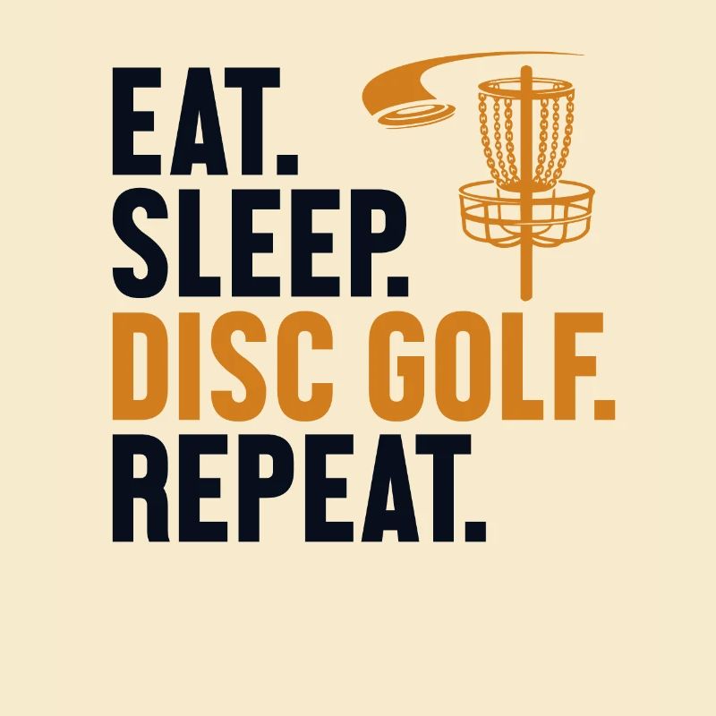 Manger Sleep Disc Golf Répéter Disc Golfer Frisbee