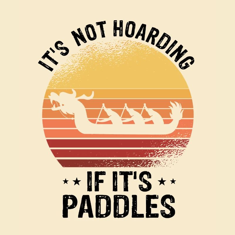 Drachenboot und Drachenboot Crew