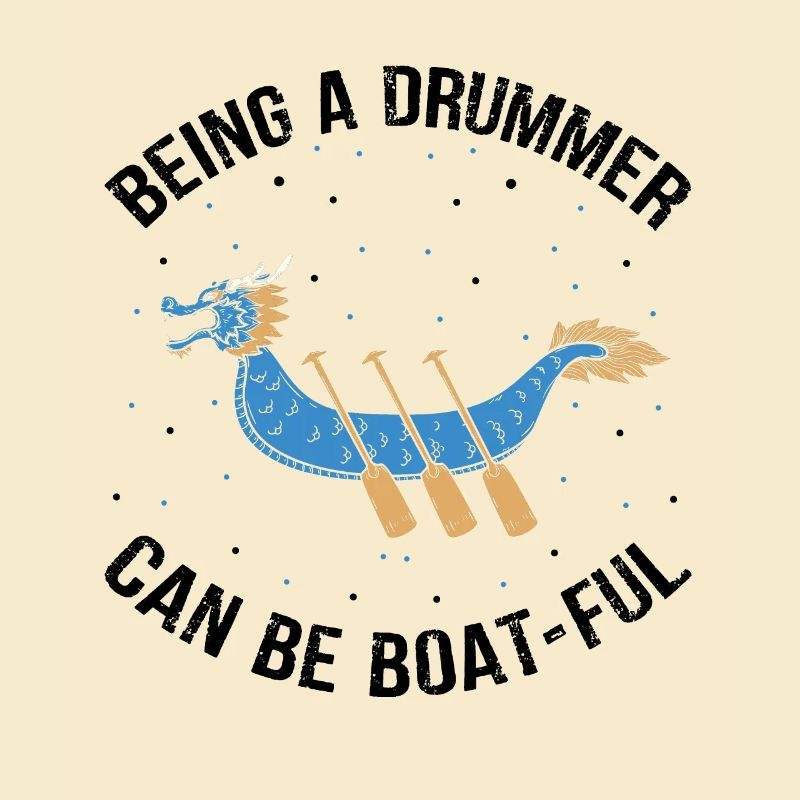 Drachenboot und Drachenboot Crew