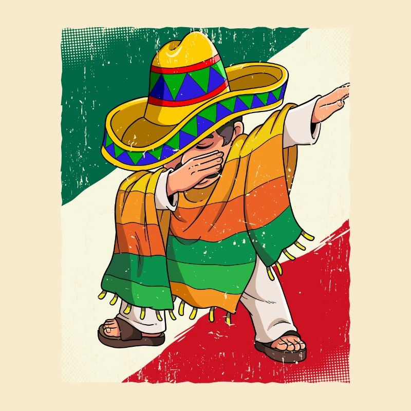 Dabbing Mexican Mann Cinco De Mayo