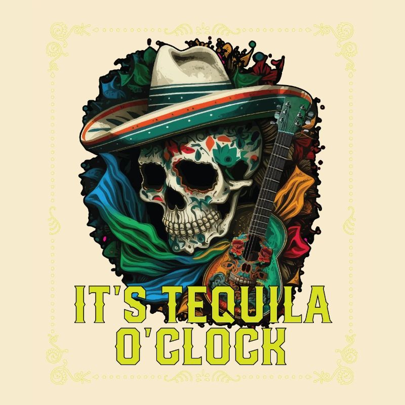 It's Tequila Oclock Alcoholic Tequila Drinker