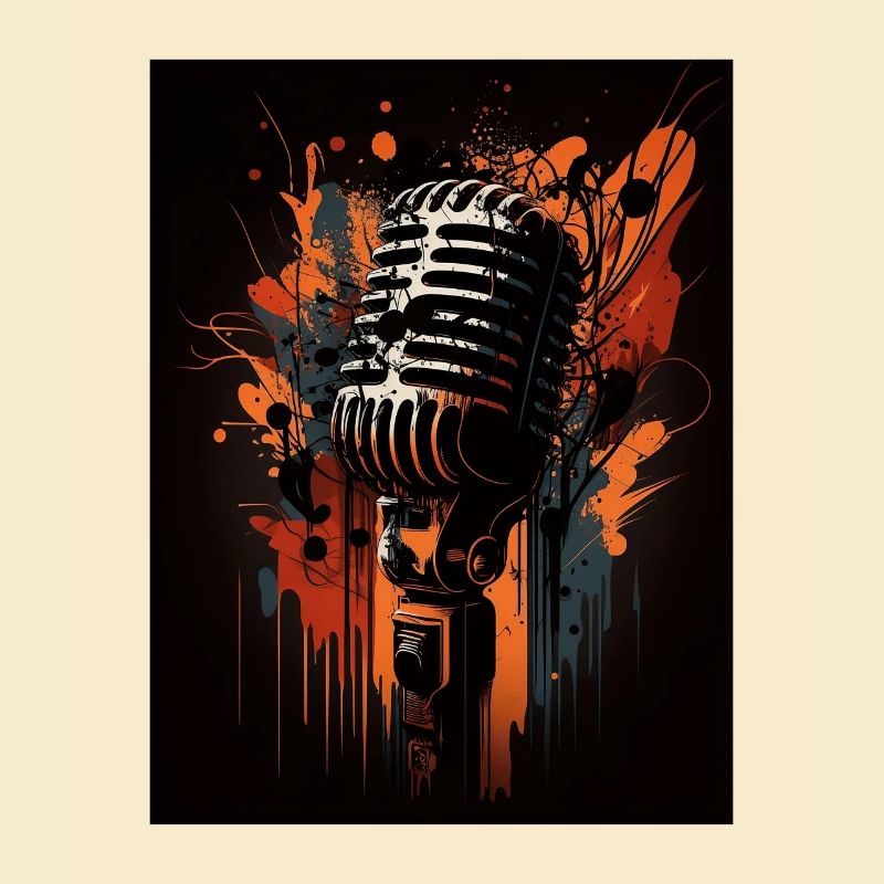 Microphone abstrait