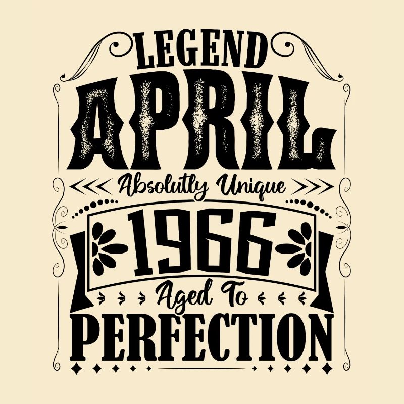 April 1966. Birthday April 1966. Gift 1966.