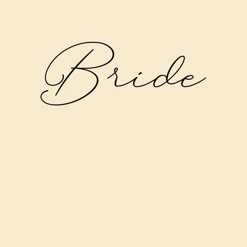 Lettrage de mariée