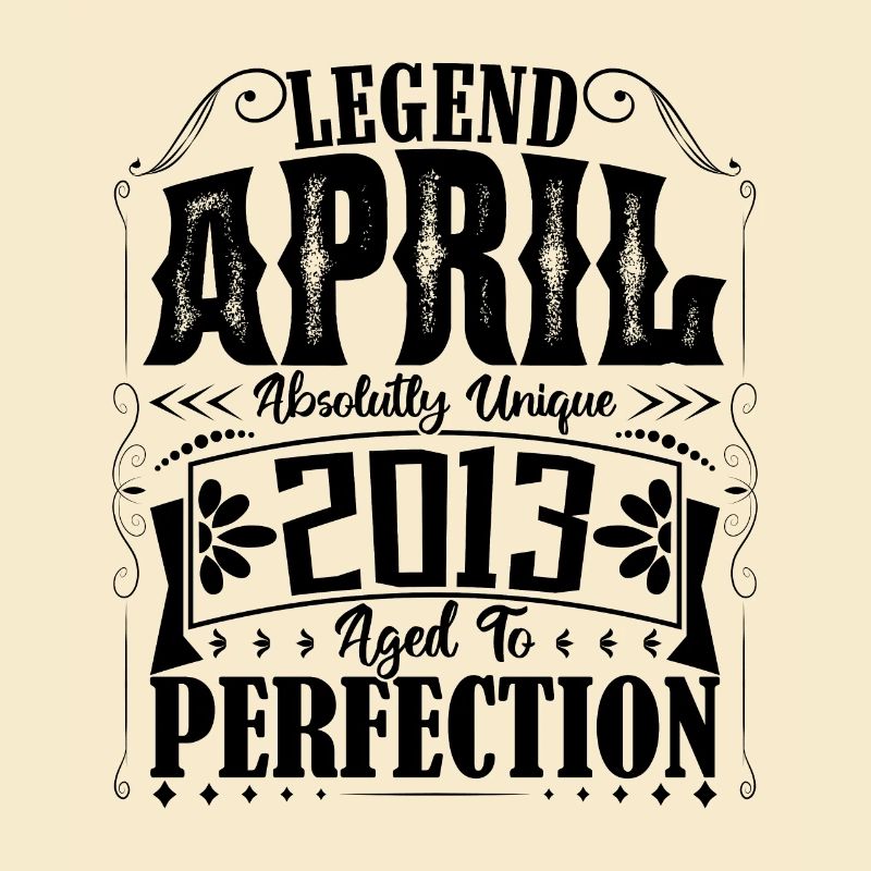 April 2013. Birthday April 2013. Gift 2013.