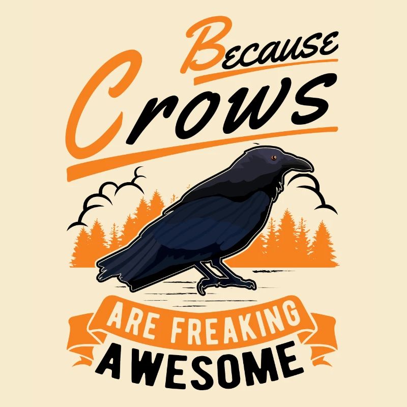 Because Crows are freaking awesome Krähe