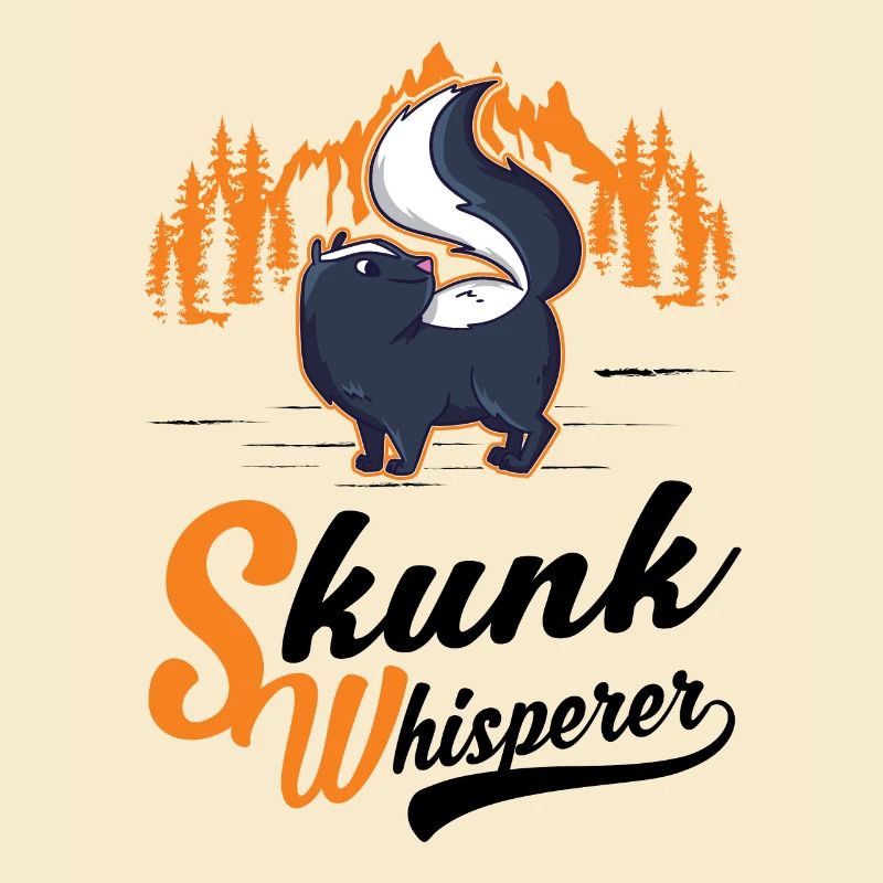 Moufette chuchotant à l’oreille