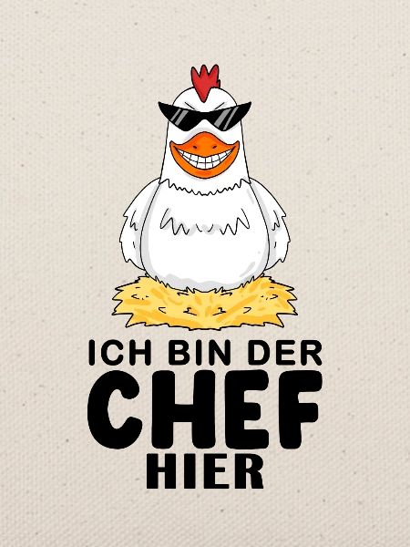 cooles Huhn Chef Spruch