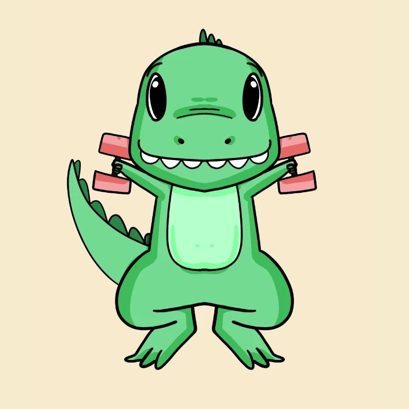 Dino Dumbbell Training Strength Training Gift