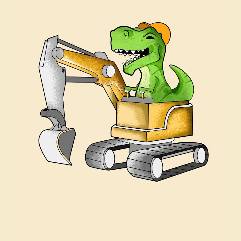 TREX fährt Bagger - Baggerfahrer