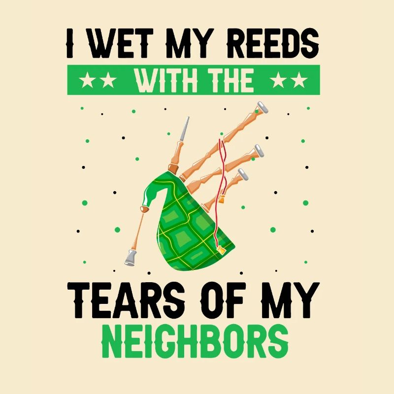 Conception de cornemuse pour la fierté écossaise et la cornemuse