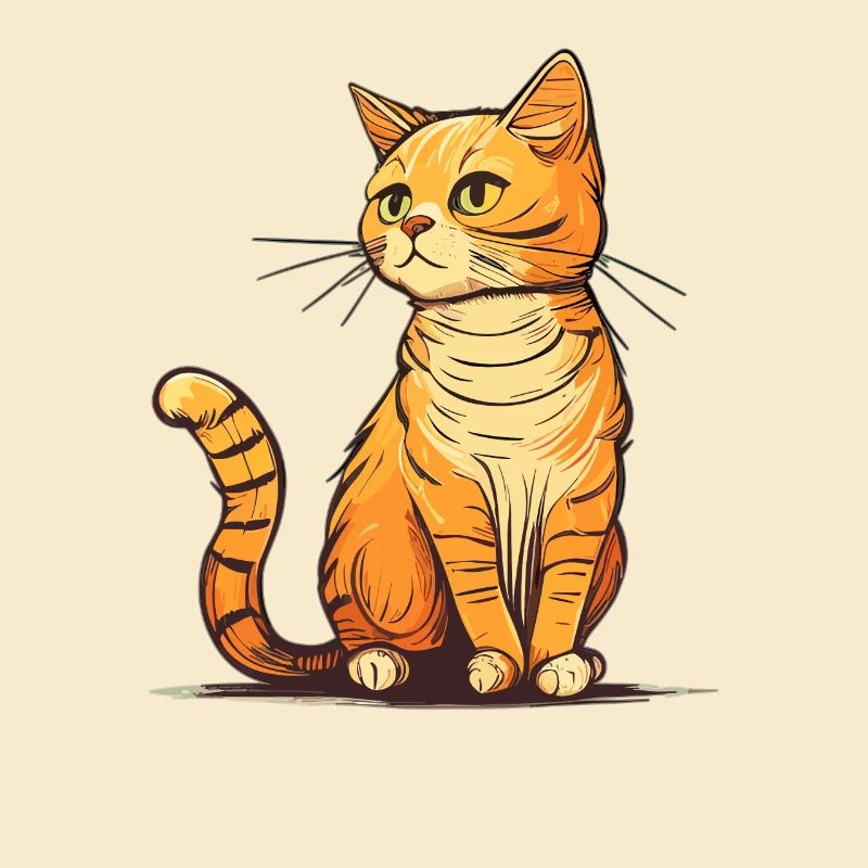 Chat dans le style comique