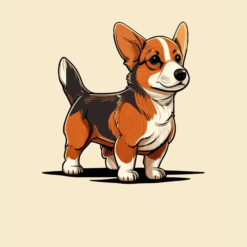 Hund im comic style
