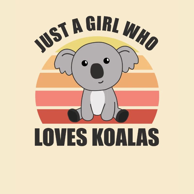 Nur ein Mädchen das Koalas liebt - süßer Koala