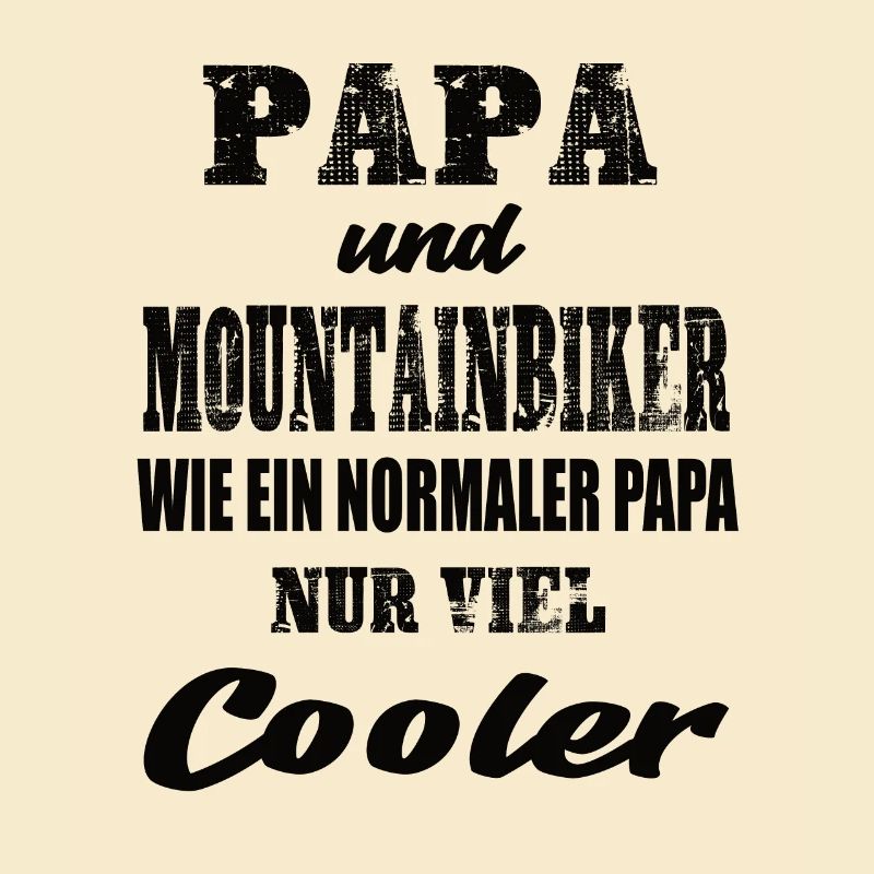 Papa und Mountainbiker