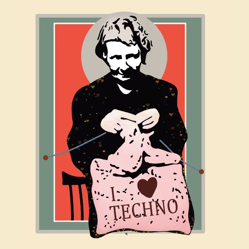 Techno Nähkunst Illustration