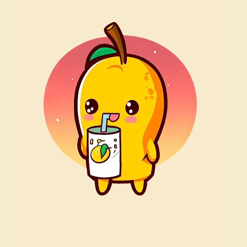 Erfrischende Mango genießt Mangosaft