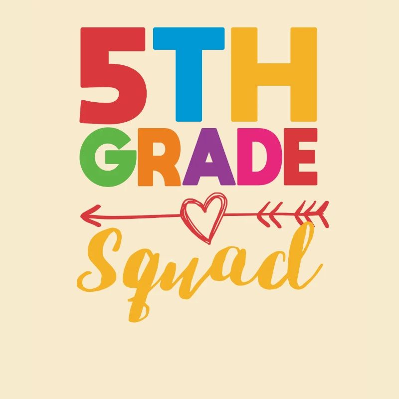 5th Grade Squad Teacher Fifth Student Team Back
