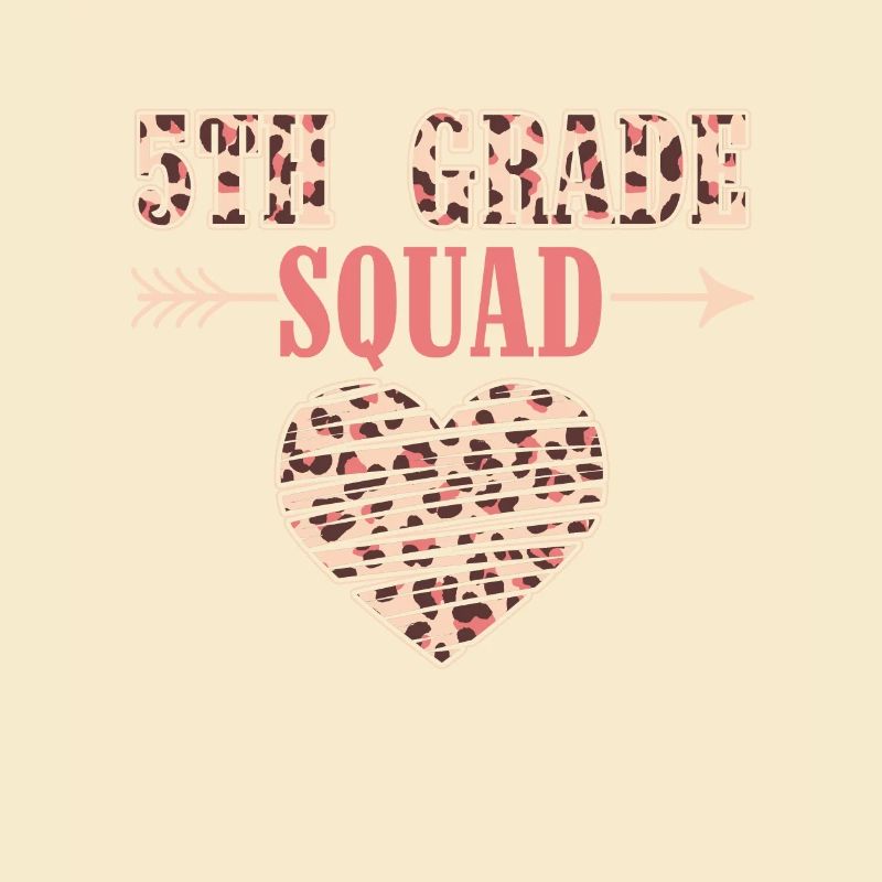 5th Grade Squad Teacher Fifth Student Team Back