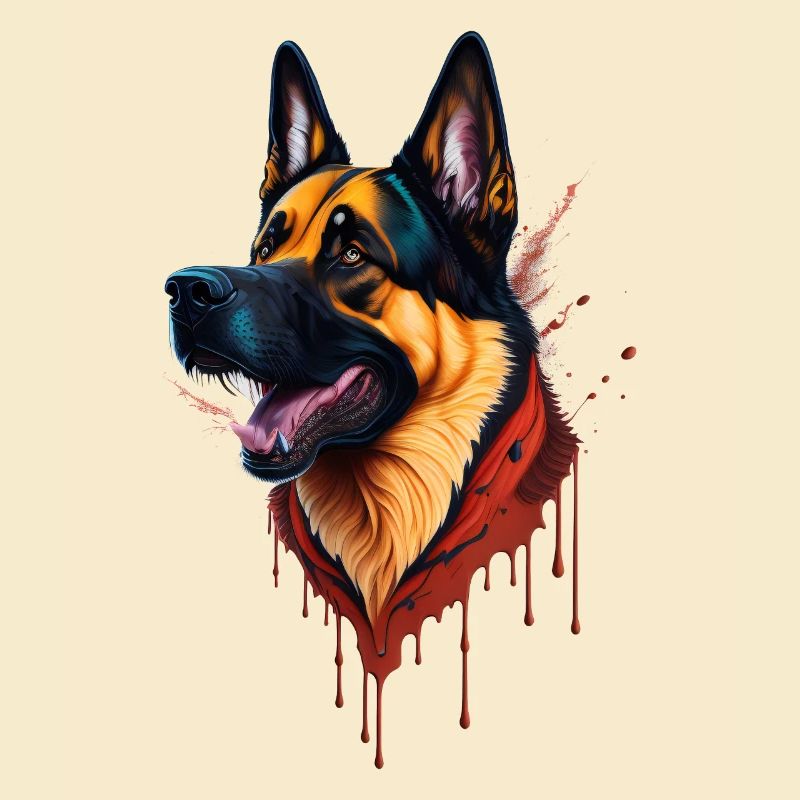 German Shepherd German Shepherd SplashArt