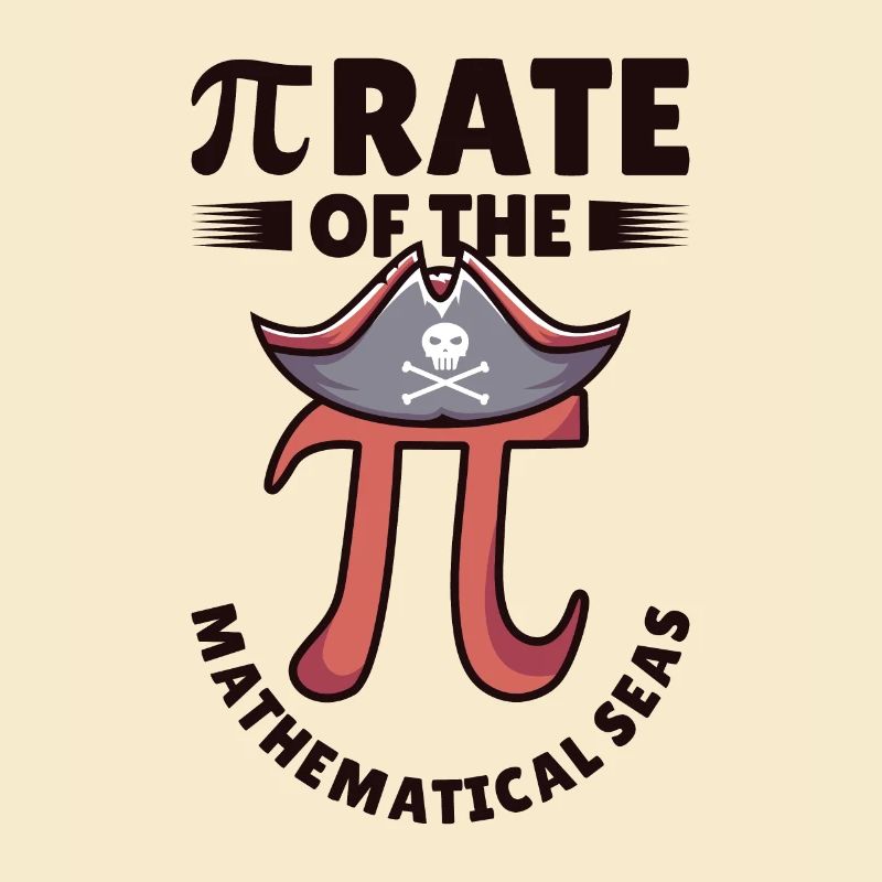 Pi Day Pirate Mathematician Pi Symbol Number Math