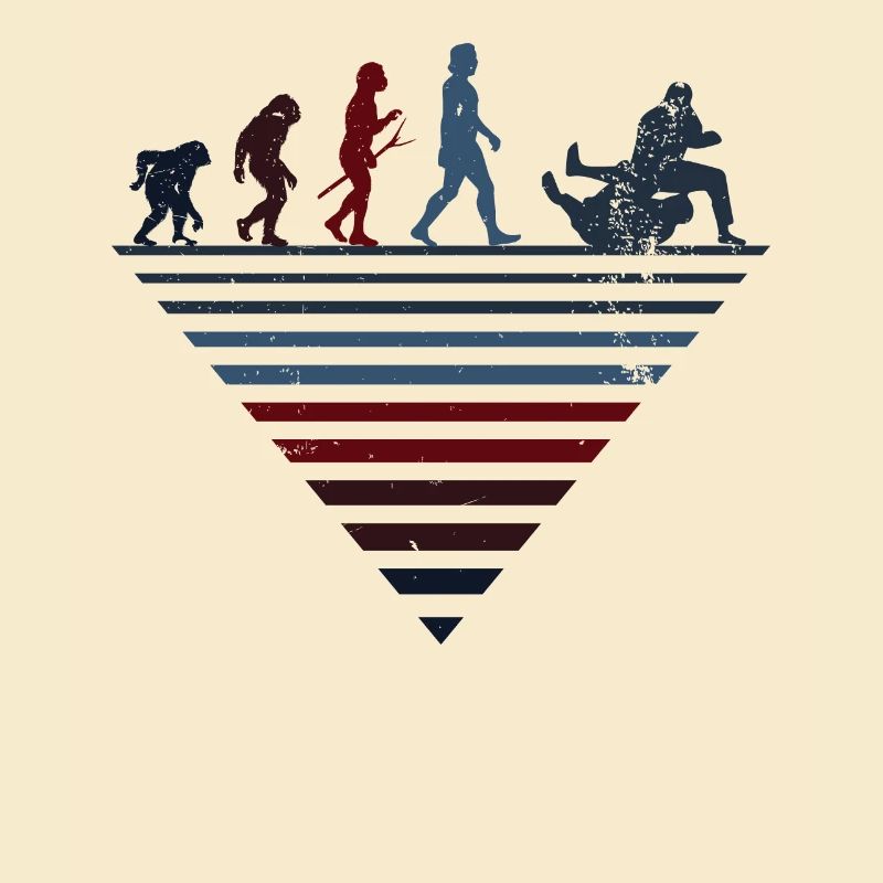 Human Evolution - Vintage Bobsled