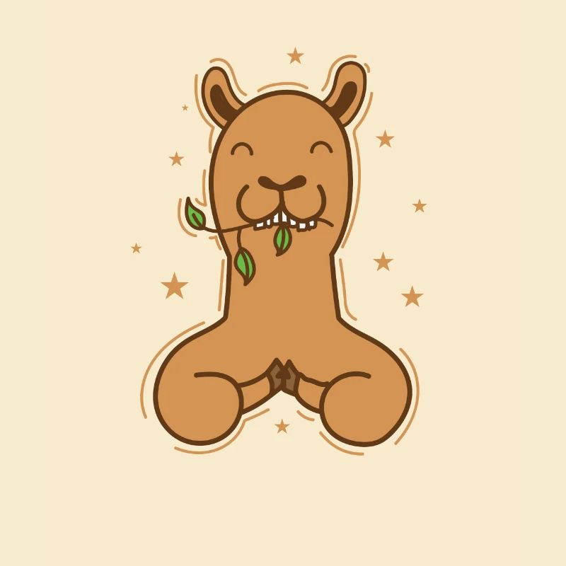 Kamel beim essen Dromedar Wüste Tier