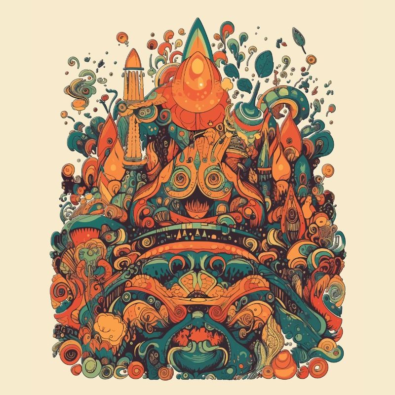 Design Psychedelic Illustration Magic