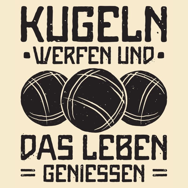 Boule Spruch Kugeln werfen Boccia Spiel Botcha