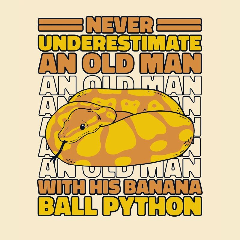 Never Underestimate Old Man Python Banana Ball