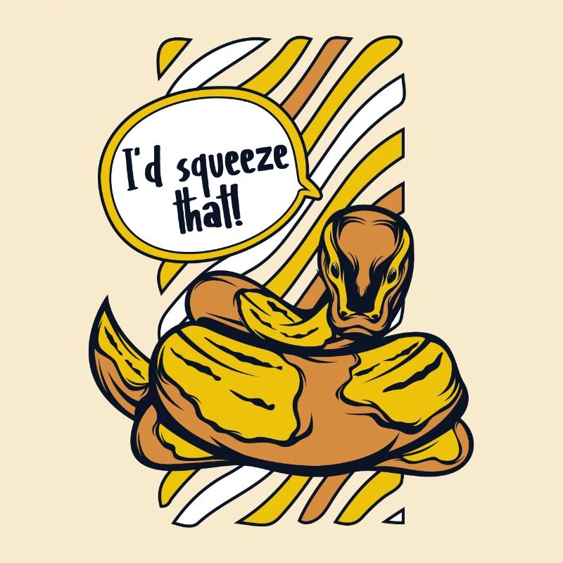 Je serrerais cette boule de banane de serpent python