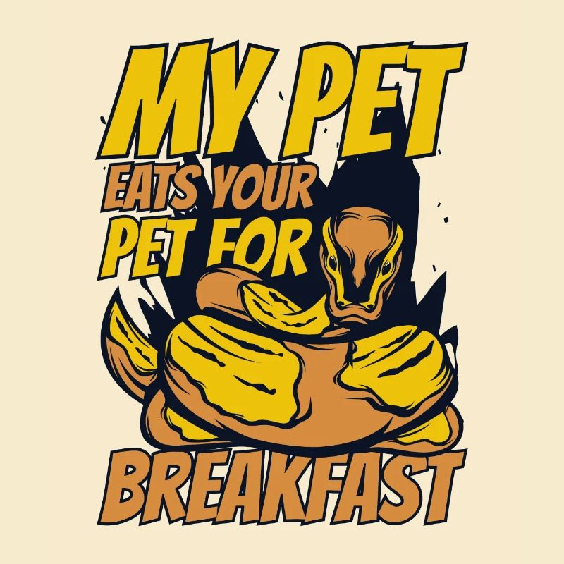 Mon animal mange votre animal de compagnie pour le petit déjeuner Python Banane
