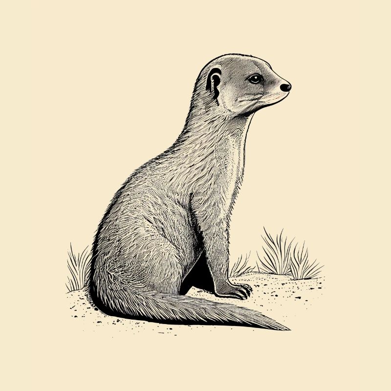 Mongoose Drawing