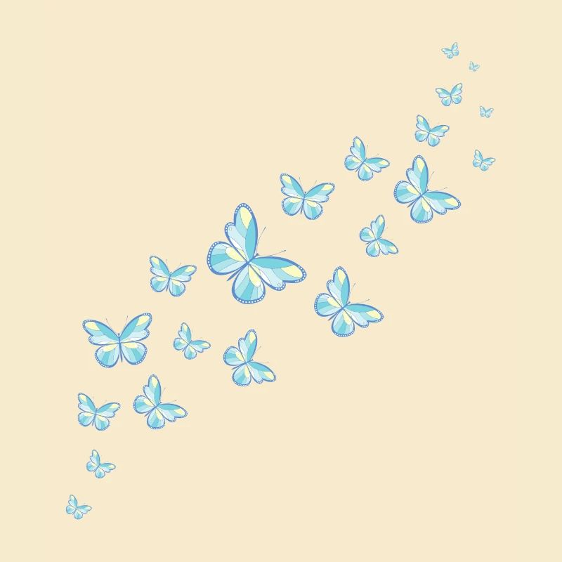 Blaue Schmetterlinge Schmetterling Schwarm Bunt