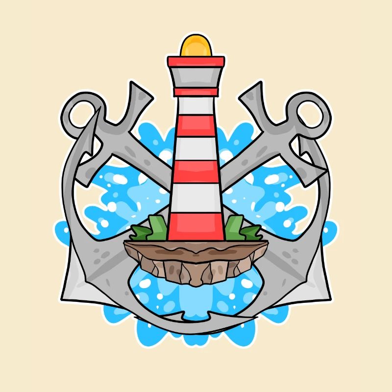 Phare d’ancre Mer du Nord