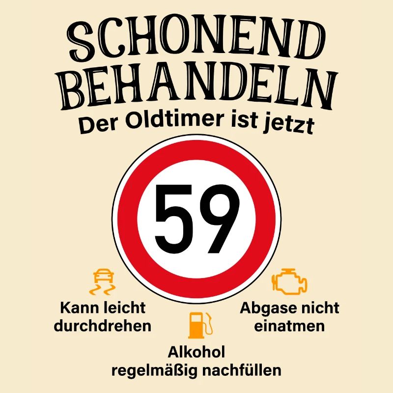 59. Geburtstag Schonend Behandeln Oldtimer Ist 59